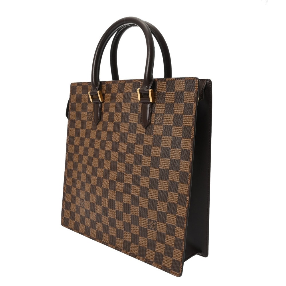 Louis Vuitton Canvas Damier Tote Handbag Venice Brown Bag